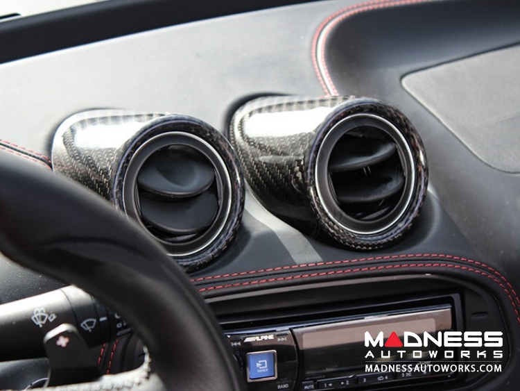 Alfa Romeo 4C Interior A/C Vent Trim Kit - Carbon Fiber - Spyder